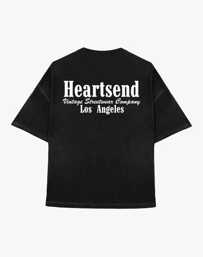 Heartsend Retro Tee - Blk